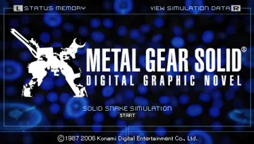 Metal Gear Solid - Digital Graphic Novel (EU) screen shot title